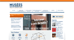 Desktop Screenshot of musees-departementaux.tarn.fr