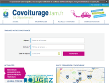 Tablet Screenshot of covoiturage.tarn.fr